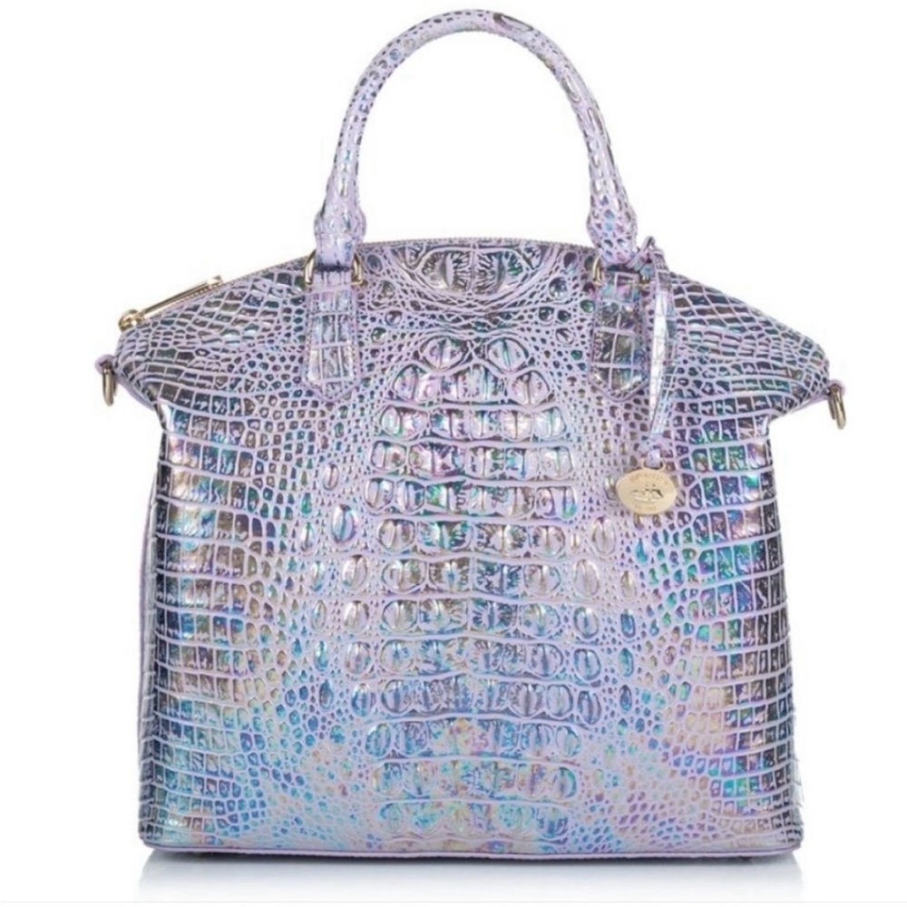 Brahmin Violet Wonderland Melbourne Large Duxbury Satchel